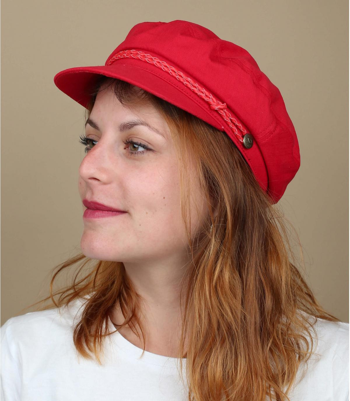 casquette marin rouge Brixton Ashland scarlet